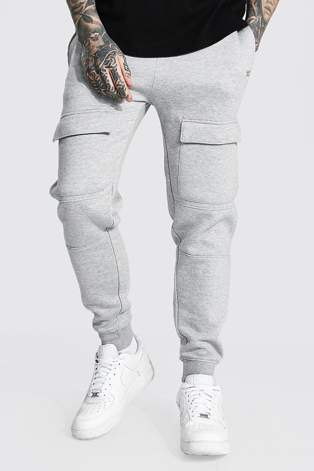 Cargo joggers online boohooman